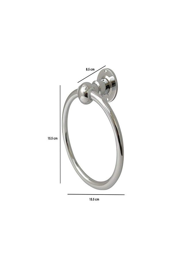Anatomix Tarzen Round Hand Towel Ring/Holder for Bathroom/Towel Hanger for Washbasin | Napkin Holder Stand for Kitchen - (Pack of 1) Brass - Image 3